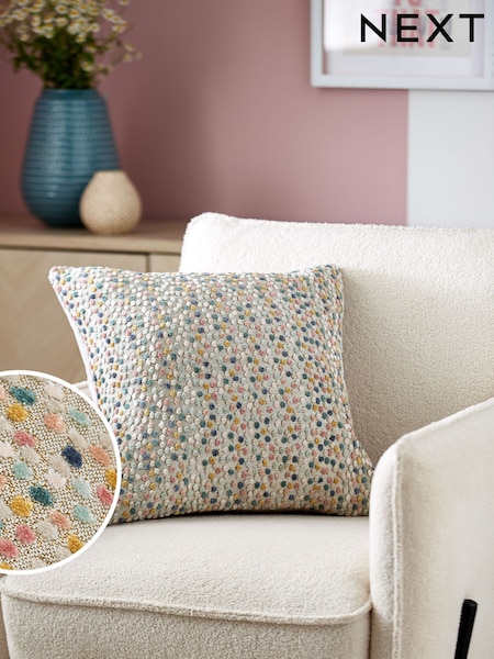 Multi Scandi Cut Velvet Spot 43 x 43cm Cushion (M81557) | R$ 245