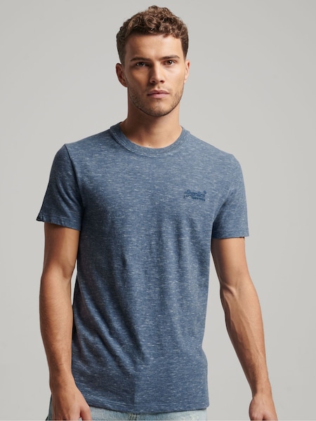 Superdry Tidal Blue Space Dye Vintage Embroidered T-Shirt (M81578) | €15