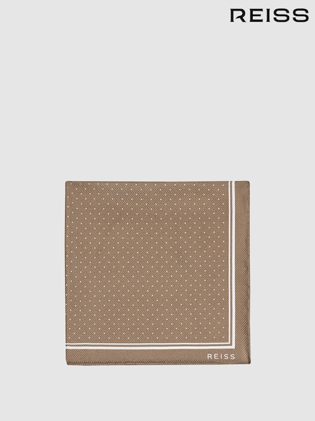 Reiss Champagne Jupiter Silk Pocket Square (M81762) | €45
