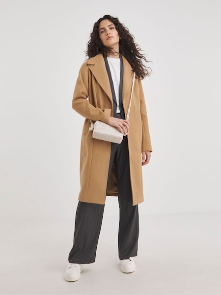 JD Williams Brown Single Breasted Coat (M82009) | €38