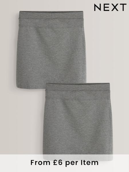 Grau - 2 Pack Pull-On Jersey Stretch School Pencil Skirts (3-17yrs) (M82232) | 17 € - 31 €