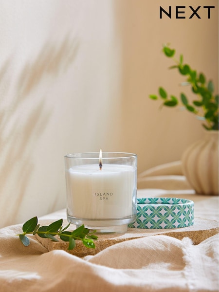 Teal Blue Island Spa Single Wick Scented Candle (M82607) | €6
