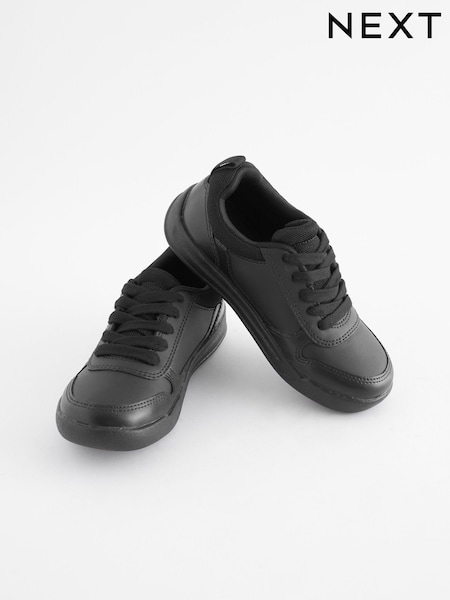 Negru - Lace-Up School Trainers (M83028) | 142 LEI - 194 LEI