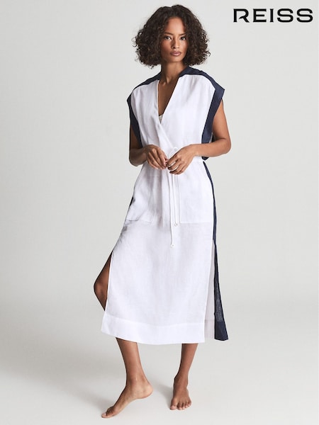 Reiss Ivory Asher Colourblock Kaftan (M83636) | €195