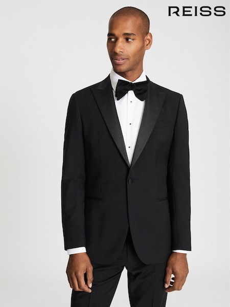 Reiss Black Modern Fit Performance Dinner Jacket (M85142) | AZN 739