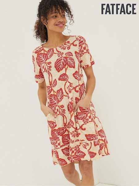 FatFace Natural Simone Vine Jersey Dress (M85969) | €30.50