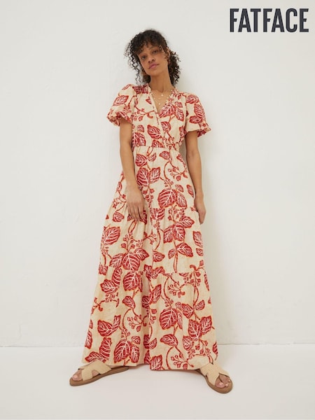 FatFace Cream Aubrey Vine Floral Maxi Dress (M85986) | €43.50