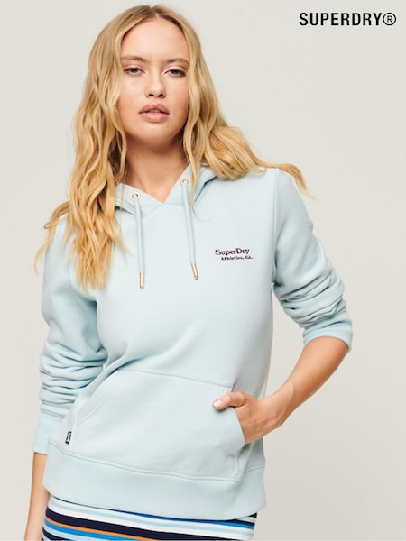 Albastru - Hanorac cu logo Superdry Essential (M86866) | 200 LEI
