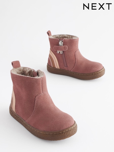 Pink Wide Fit (G) Suede Chelsea Boots (M87287) | €20 - €21.50
