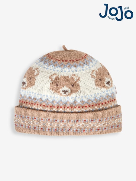JoJo Maman Bébé Baby Bear Fair Isle Pattern Knitted Hat (M87464) | 22 €