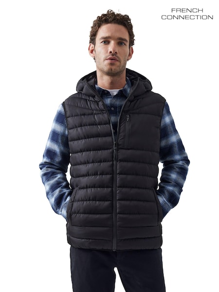 French Connection Black Baffle Gilet (M87660) | €68