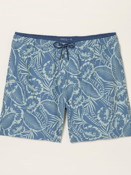 FatFace Blue Trevose Palm Print Swim Shorts (M87819) | €27