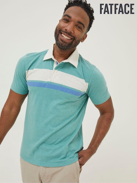 FatFace Green Hastings Chest Stripe Polo (M87842) | €24