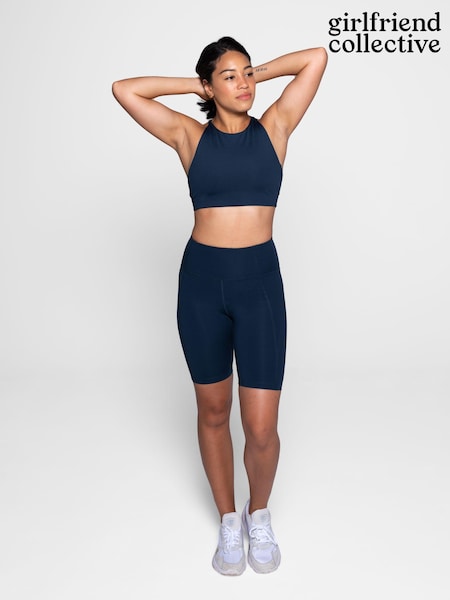 Bleumarin - Girlfriend Collective High Rise Bike Shorts (M88046) | 179 LEI