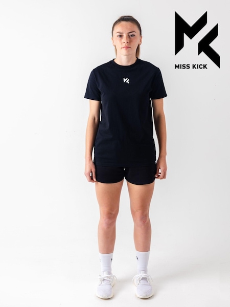 Miss Kick Womens Sandy 100% Cotton Black T-Shirt (M88096) | €17