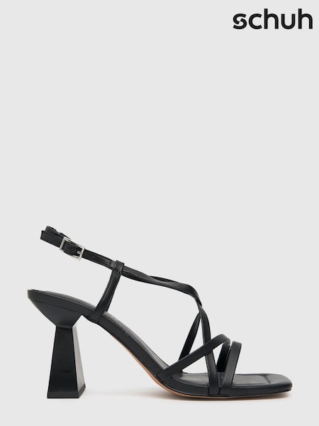 Черный - Schuh Scarlett Flared Block Sandals (M88381) | €12