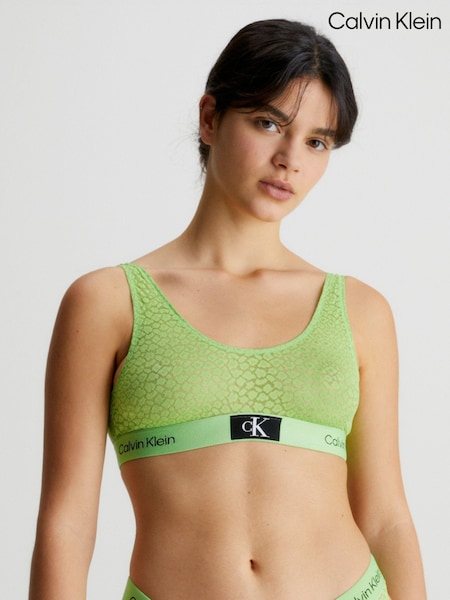 Calvin Klein Green 1996 Animal Lace Bralette (M88858) | €17.50