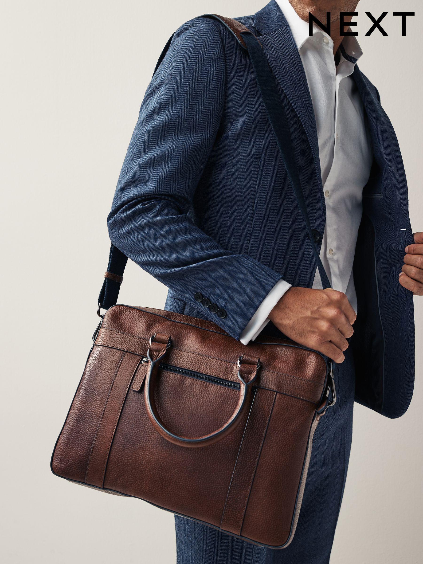 Next mens leather bags online