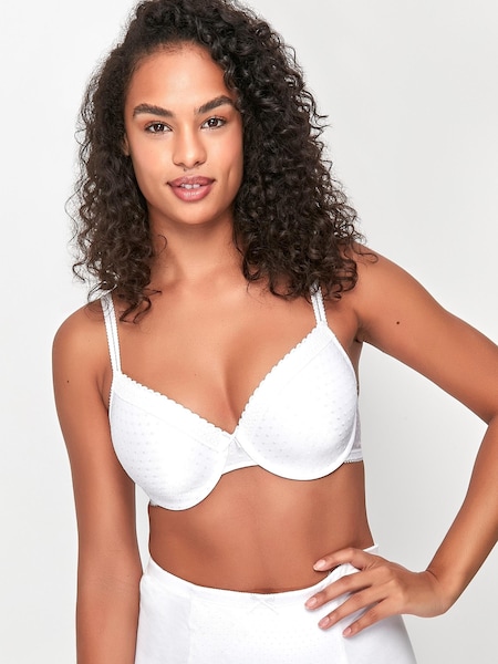 Anya Madsen White Pretty Square Underwire Padded Bra (M89743) | €13