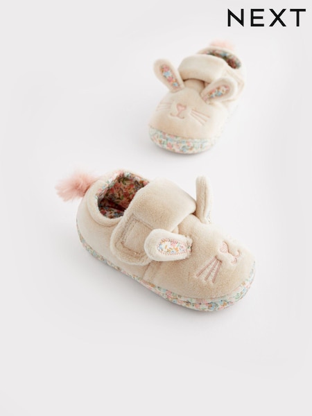 Cream Bunny Cupsole Slippers (M90240) | €7 - €8