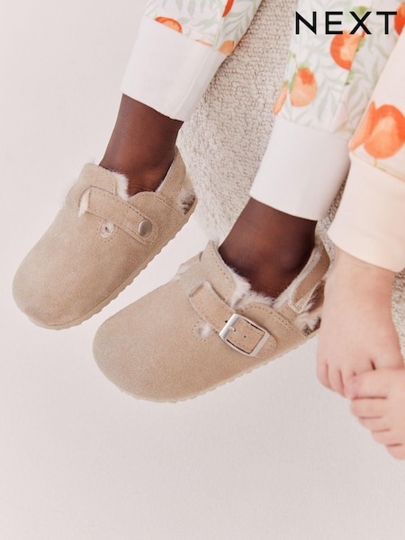 Beige Leather Corkbed Mule Slippers (M90267) | €9 - €10.50