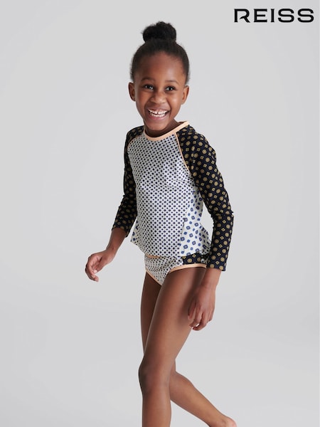 Reiss Blue Sophie Junior Long Sleeve Swim Top (M90313) | €61