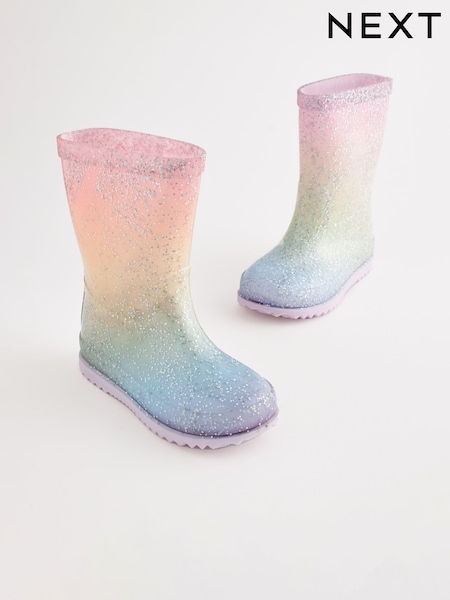 Pastel Rainbow Glitter Wellies (M90878) | AED4 - AED5