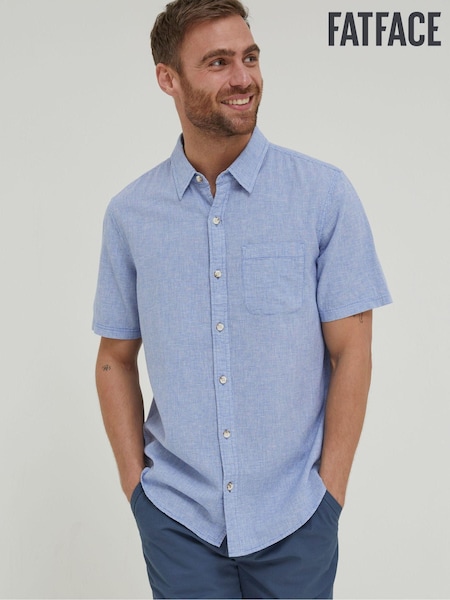 FatFace Blue Bugle Micro Check Shirt (M90898) | €27