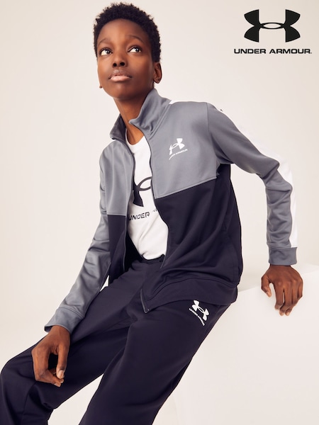 Under Armour Black Youth Colourblock Knit Tracksuit (M90943) | €36