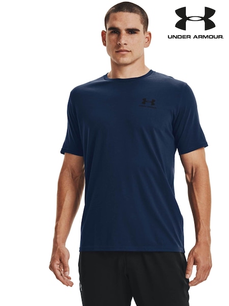 Azul marino - Under Armour Sportstyle Left Chest Logo T-Shirt (M91091) | 35 €