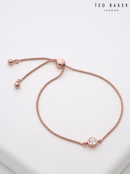 Ted Baker Rose Gold Tone SARSAA: Crystal Drawstring Adjustable Bracelet (M91753) | €43