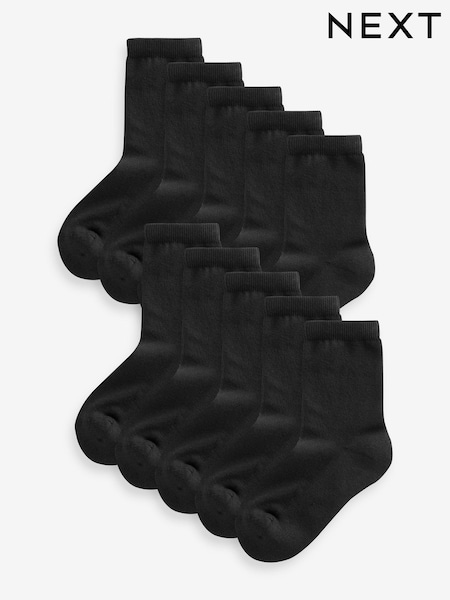 Schwarz - Cotton Rich Cushioned Sole Socks 10 Pack (M91943) | 14 € - 16 €