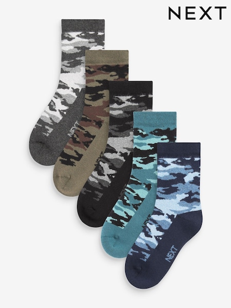 Camouflage Patterned Thermal Socks 5 Pack (M91945) | €14 - €16.50