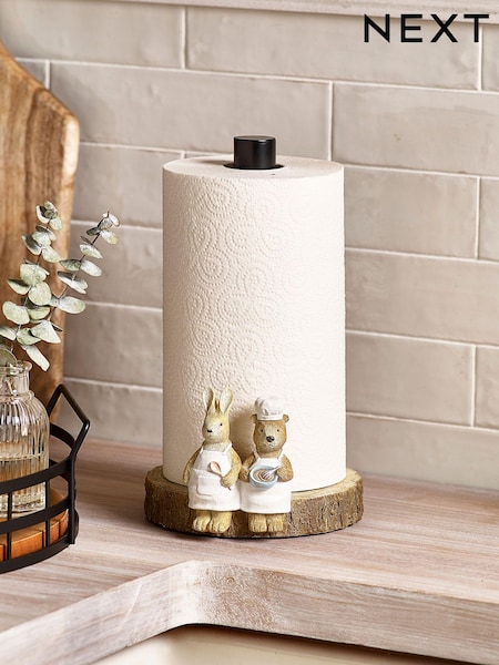Natural Bertie And Rosie Kitchen Roll Holder (M92176) | $35