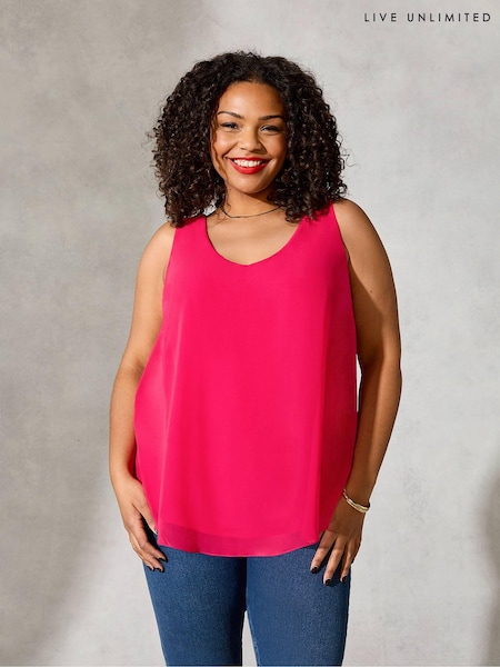 Live Unlimited Curve Pink Vest Top (M92513) | €24