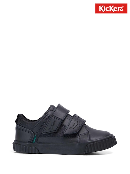 Kickers Black Infant Tovni Twin Flex Leather Trainers (M92684) | €27