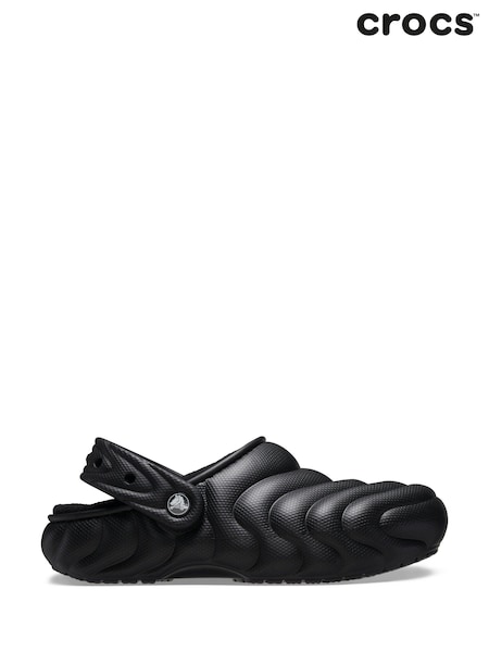 Crocs Black Classic Lined Overpuff Clogs (M94036) | AED174