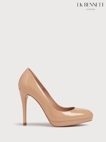 LK Bennett Natural Sledge Patent Courts (M94371) | €253