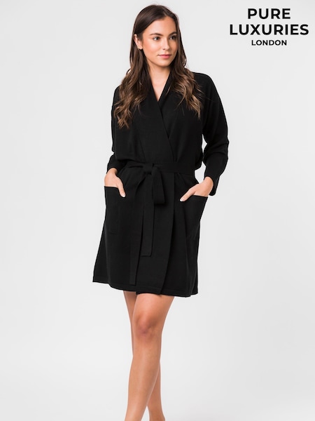 Pure Luxuries London Hallbeck Cashmere & Merino Wool Dressing Gown (M94865) | AED961