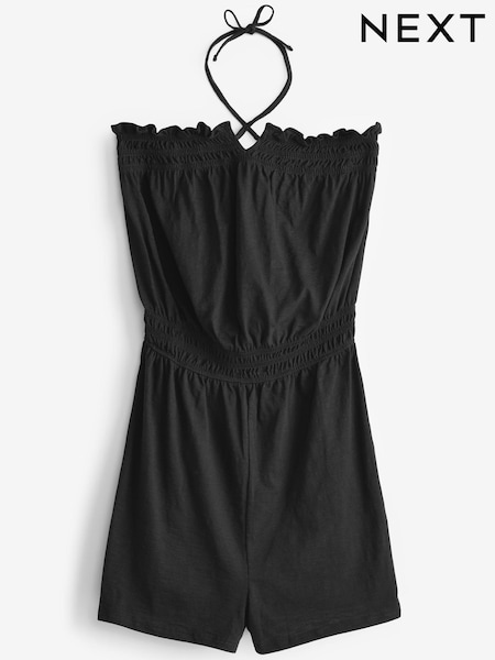 Black Bandeau Playsuit (M95492) | €8