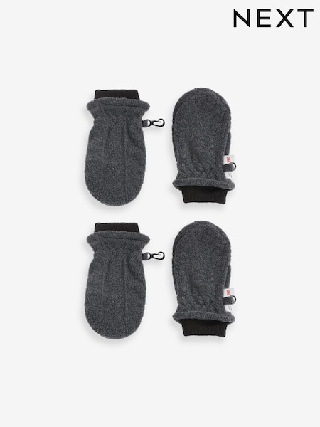 رمادي رمادي داكن - 2 Pack Fleece Mittens (3mths-6yrs) (M95618) | ‏17 د.إ.‏ - ‏ 20‏ د.إ.