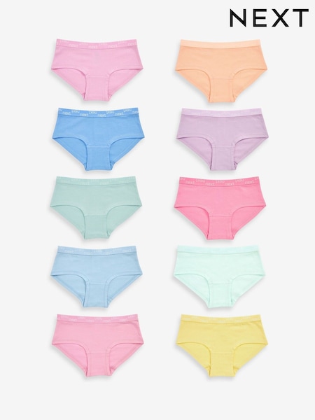 Roza/rumena/modra - 10 Pack Hipster Briefs (2-16yrs) (M95828) | € 16 - € 22