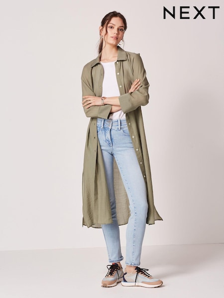 Зеленый хаки - Longline Shirt (M95853) | €20