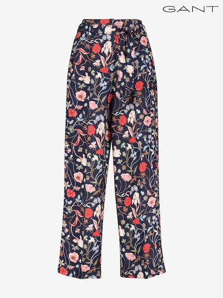 GANT Blue Wild Floral Belt Cropped Pants (M96073) | €79