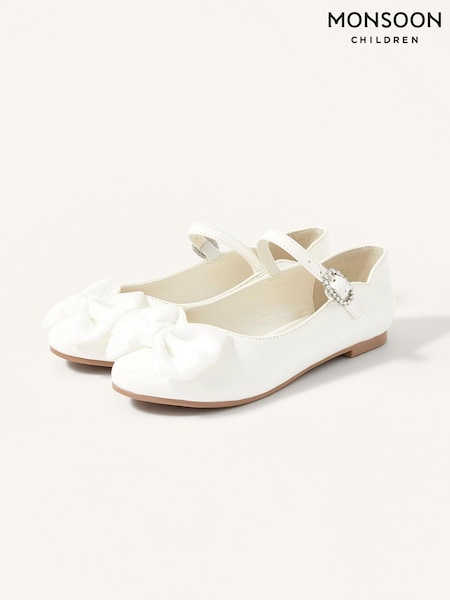 Monsoon Natural Kali Patent Ballerina Flats (M96787) | €9