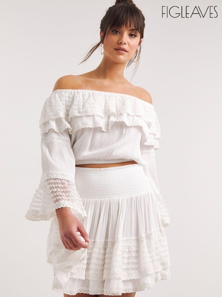 Figleaves Frida Beach Co-Ord White Cover-Up (M96861) | €15