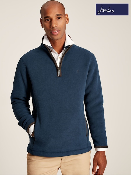 Joules Coxton Navy Blue Quarter Zip Fleece (M97081) | €48.50