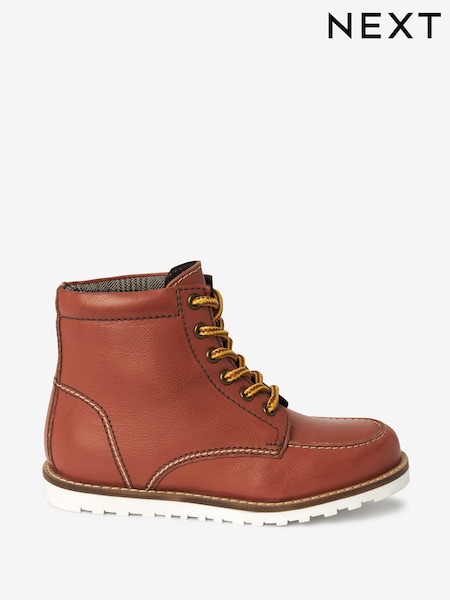 Tan Brown Leather Boots (M97109) | €23 - €27