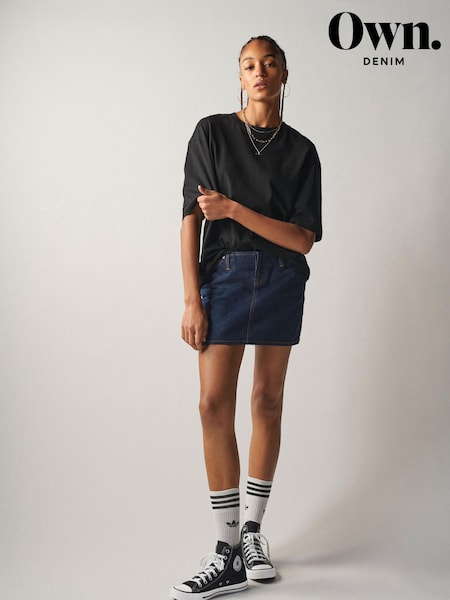 Own. Super Low Waist Denim Mini Skirt (M97868) | €16