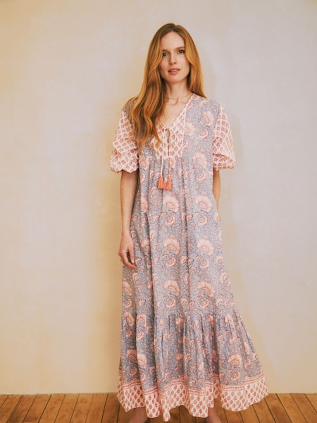 Ophelia and Indigo Pink/Blue Molly Long Sleeve Dress (M98227) | €102